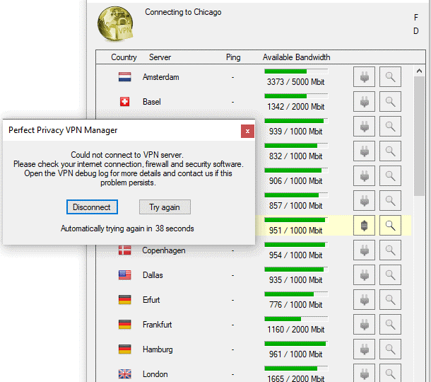 Perfect Privacy VPN Speed Test